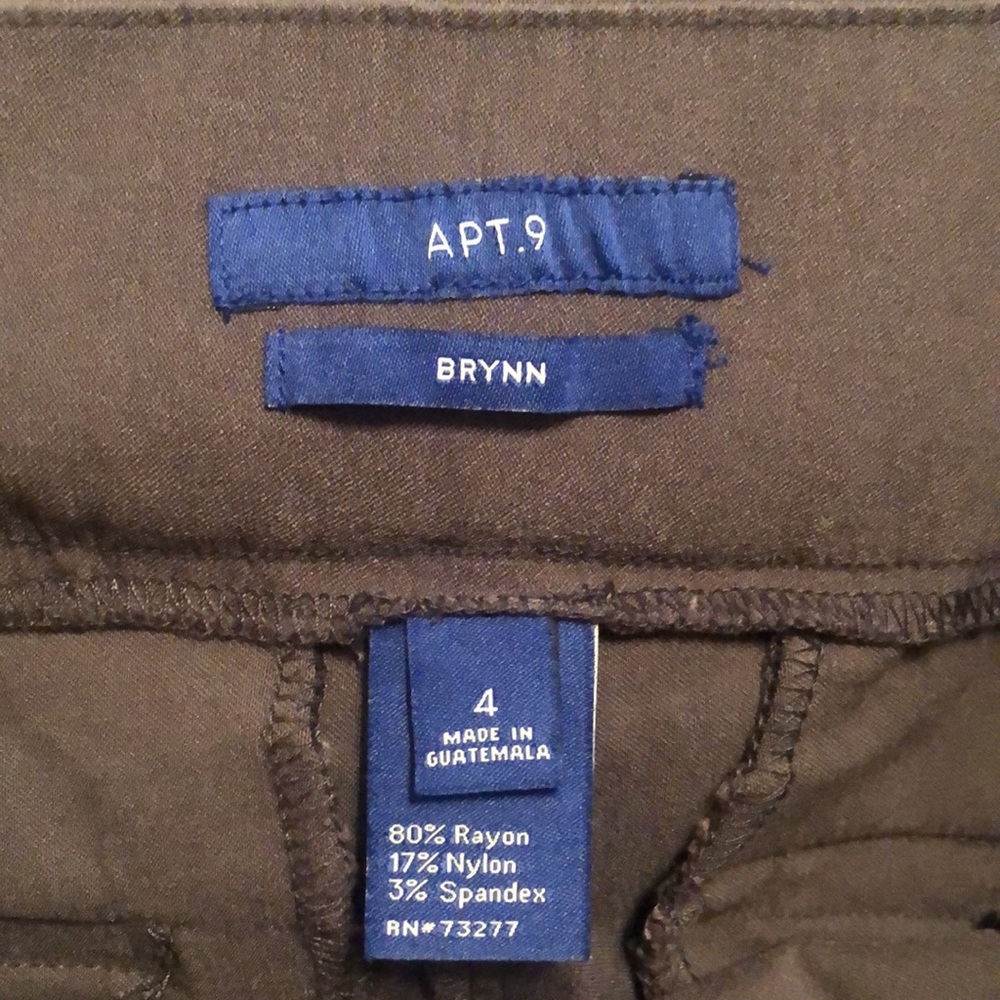 APT 9 BRYNN tummy control pull on stretch skinny pants - Picture 3 of 7